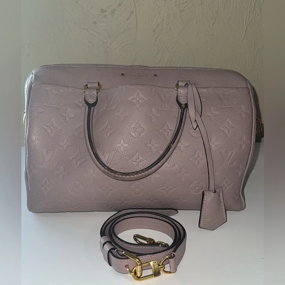 Louis Vuitton Monogram Empreinte Speedy Bandouliere 30 Bag - Picture 3 of 9